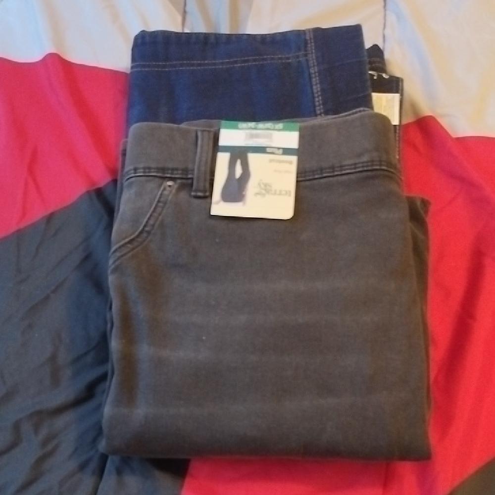 Dark Blue and Gray Jeans